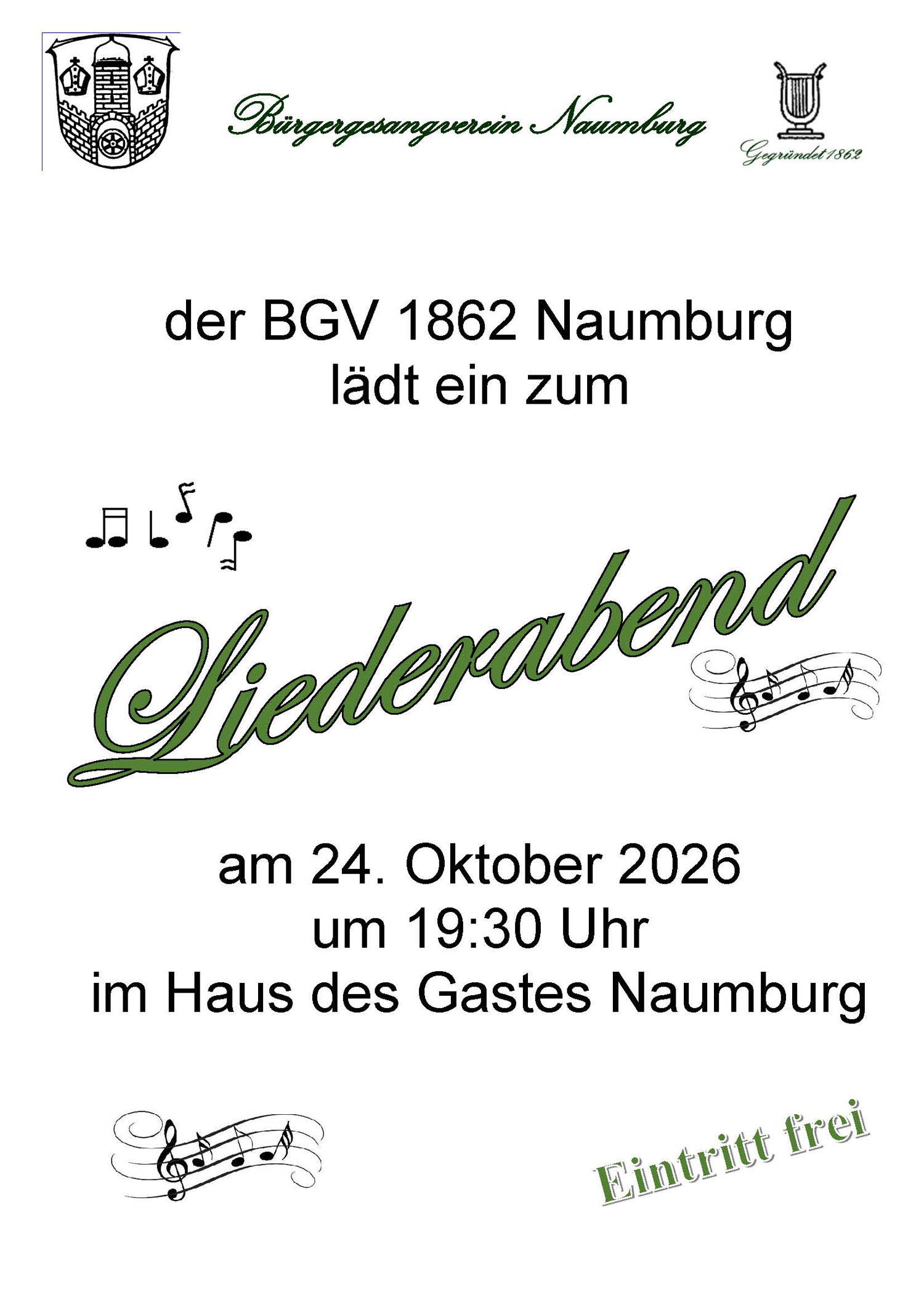 Liederabend des BGV